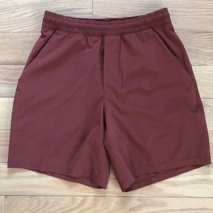 Lululemon Pace Breaker Short 7” Linerless *Dark Terracotta